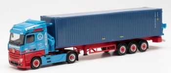 HER313919 - MERCEDES Actros con portacontainer e container FRANKENBACH
