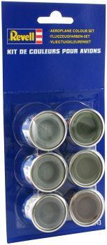 REV32343 - 6 vasetti di vernice smaltata 14 ml colori per aeroplani