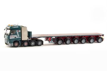 IMC33-0105 - MERCEDES Actros Bigspace 8x4 con piattaforma Nooteboom a 6 assi J.BROUWER