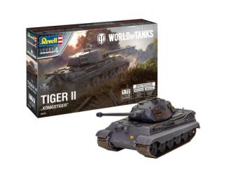 REV03503 - Carro armato Tiger II Ausf. B WORLD OF TANKS da assemblare e dipingere