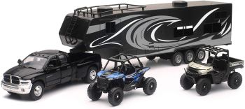 NEW37046 - Camper con RANGER XP1000 e due POLARIS RZR XP turbo