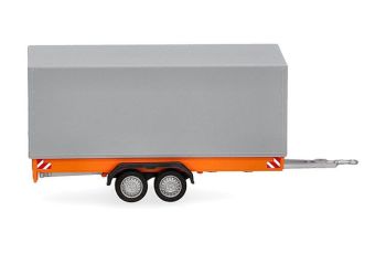 HER055468 - Rimorchio a 2 assi da 7,5 t, arancione e grigio