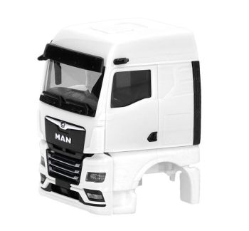 HER086370 - MAN TGX GM cabina con telecamera retrovisore, bianco - 2 pezzi da assemblare