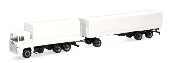 HER320726 - SCANIA 141 6x4 con cassone e rimorchio a 1+2 assi