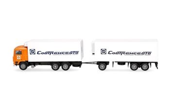 HER321167 - VOLVO F10 6x4 con cassone e rimorchio a 1+2 assi SOVTRANSAVTO