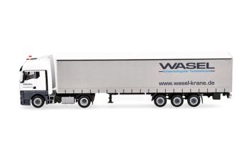 HER321235 - MAN TGX GX 4x2 con rimorchio a teloni a 3 assi WASEL