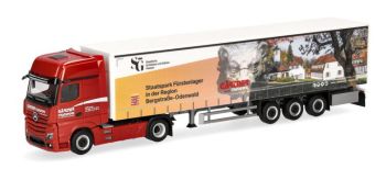 HER939263 - MERCEDES BENZ Actros 2018 4x2 con rimorchio a 3 assi GARTNER - Parco nazionale di Fürstenlager