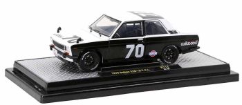 M2M-40300-114B - DATSUN 510 #70 1970 Bianco e nero WILWOOD