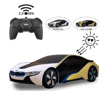 JAM403003 - BMW i8 blanco o amarillo - serie fotocromática UV - Radiocontrol