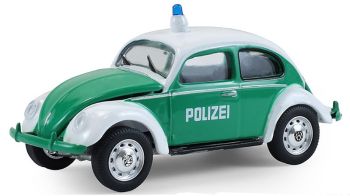 GREEN43050-A - VOLKSWAGEN Maggiolino Classico POLIZEI - Dipartimento di Polizia Tedesco della serie HOT PURSUIT (in blister)