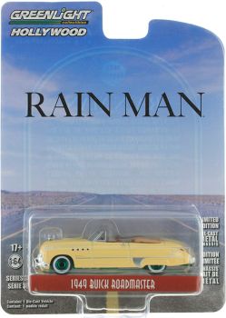 GREEN44960-CVERT - BUICK Roadmaster con cerchi verdi 1949 dal film RAIN MAN in blister