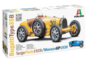 ITA4716 - BUGATTI Type 35B Targe Floria 1928 del GP di Monaco del 1930 Da assemblare e dipingere