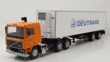 PRX47217 - VOLVO F12 6x4 1980 con rimorchio refrigerato a 2 assi - DEUTRANS