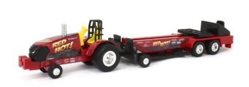ERT47620 - CASE IH Magnum che traina un rimorchio ROSSO INCENDIOSO!
