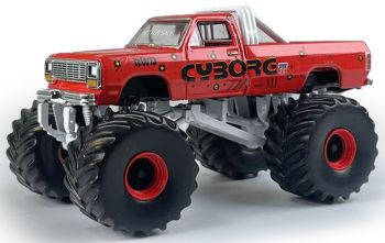 GREEN49160-E - DODGE Ram D250 1990 Monster truck - CYBORG della serie KINGS OF CRUNCH in blister