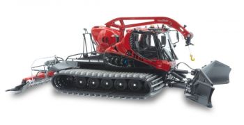 JC4960 - Pistenbully 800W battipista con verricello e segnaletica nera