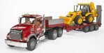 BRU2813 - Portamacchina MACK con terna.1/16