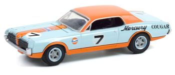 GREEN41130B - MERCURY Cougar XR7 1967 Team GULF RUNNING ON VUOTO in blister
