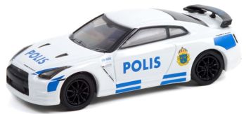 GREEN42980-D - NISSAN GT-R (R35) Polizia di Stoccolma serie HOT PURSUIT 40 in blister