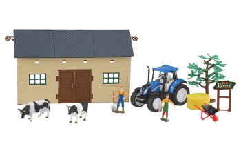 JAM460533 - Set da fattoria con NEW HOLLAND T5.120 e mucche