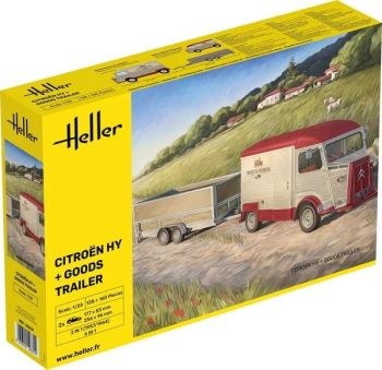 HEL50331 - CITROEN HY con rimorchio merci da montare e verniciare