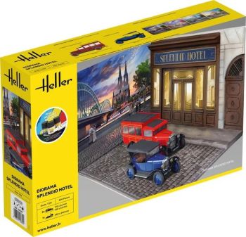 HEL52330 - Kit di partenza con vernice e accessori - Splendid Hotel Diorama da assemblare