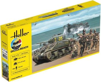 HEL52332 - Kit di partenza con vernice e accessori - Omaha Beach da assemblare