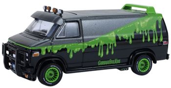 GREEN54120-A - GMC Vandura nero del 1983 - Petey Da Fool della serie Garbage Pail Kids, ancora nella sua confezione originale.