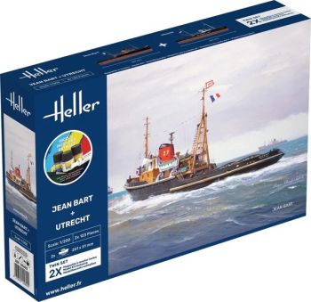 HEL55602 - Kit di partenza con vernice e accessori - Jean BART e UTRECHT doppio set da assemblare