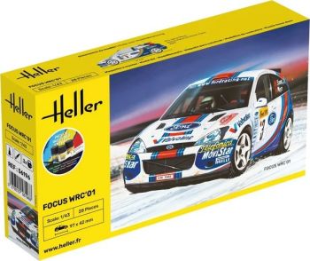 HEL56196 - Kit di avviamento con vernice e accessori - FORD Focus WRC-01 #3 da assemblare