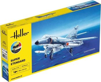 HEL56360 - Kit di partenza con vernice e accessori - DASSAULT Super-Etendard da assemblare