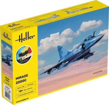 HEL56426 - Kit di avviamento con vernice e accessori - DASSAULT Mirage 2000 C da assemblare