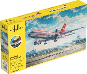 HEL56451 - Kit di avviamento con vernice e accessori - LOCKHEED L-1011 Tristar da assemblare