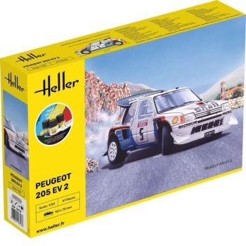 HEL56716 - Kit di avviamento con vernice e accessori - PEUGEOT 205 EV 2 #5 da assemblare