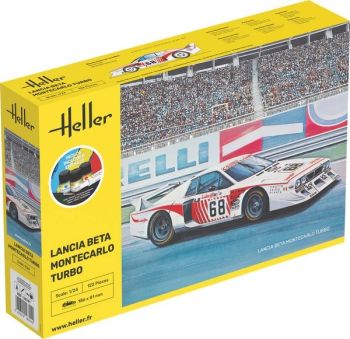 HEL56741 - Kit di avviamento con vernice e accessori - LANCIA Beta Monte Carlo Turbo #68 da assemblare
