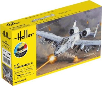 HEL56912 - Kit di partenza con vernice e accessori - Aereo militare FAIRCHILD A-10 Thunderbolt II