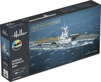 HEL57072 - Kit iniziale con colori e accessori – Nave da battaglia Charles de Gaulle