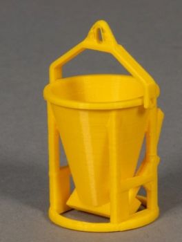 MSM5802/01 - Contenitore rotondo per calcestruzzo – Giallo – L.26,3 x P.27,6 x H.42,3 mm