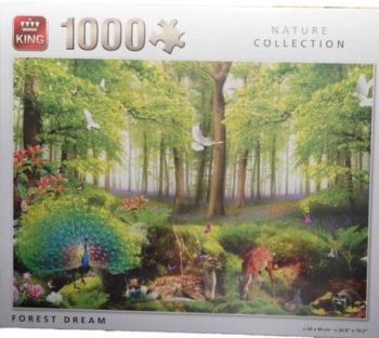 KING55980 - Puzzle da 1000 pezzi di Forest Dream
