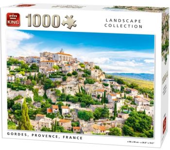 KING55981 - Puzzle 1000 Pezzi Gordes Provenza in Francia