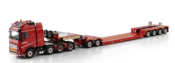 WSI6073370 - VOLVO FH5 Globetrotter XL 8x4 con rimorchio portaattrezzi NOOTEBOOM Red Line a 2+4 assi