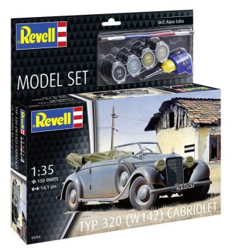 REV63354 - MODEL SET - Cabriolet Tipo 320 da assemblare con vernice