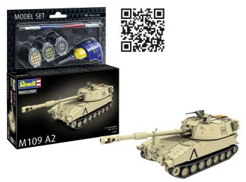 REV63361 - MODEL SET - Carro armato M109 A2 da assemblare con verniciatura