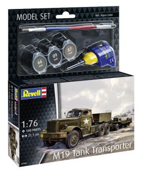 REV63364 - MODEL SET - Trasportatore di carri armati M19 da assemblare con verniciatura