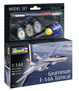 REV63782 - MODEL SET - Aereo da combattimento GRUMMAN F-14A Tomcat da assemblare con verniciatura