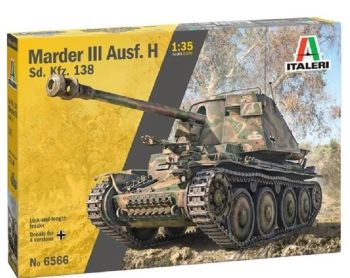 ITA6566 - Carro armato MARDER III Ausf. H sd. Kfz. 138 da assemblare e dipingere