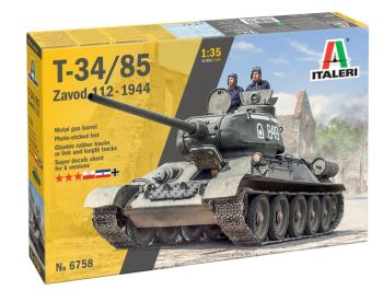 ITA6758 - Carro armato T34/85 Zavod 112 1944 da assemblare e verniciare