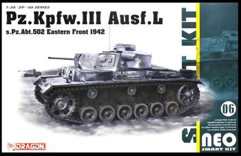 DRA6957 - Carro armato PANZER Kpfw.III Ausf.L Pz.ABT502 - Fronte orientale 1942 da assemblare e dipingere