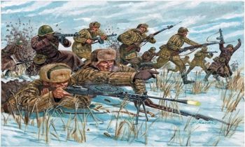 ITA6069 - Fanteria russa – Uniformi invernali verniciabili