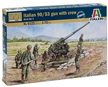 ITA6122 - Pistola italiana 90/53 con equipaggio da montare e verniciare